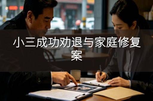 小三成功劝退与家庭修复案